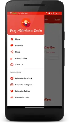 Daily Motivational Quotes android App screenshot 1
